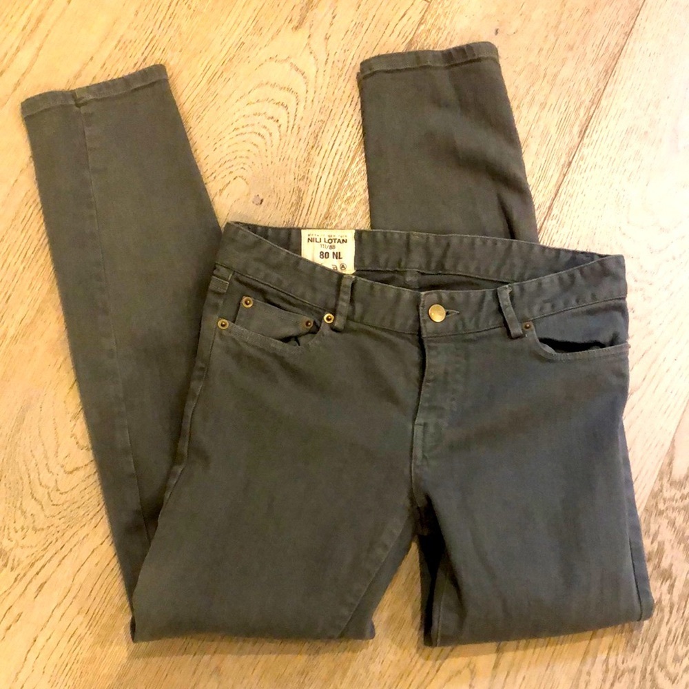 Nili Lotan Faded Black Jeans 6